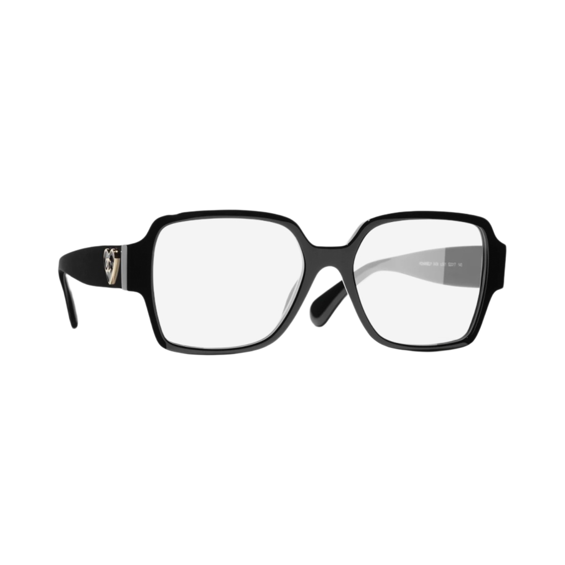 샤넬 스퀘어 프레임 아세테이트 & 블랙 아시안 핏(Chanel Square Eyeglasses Acetate & Black Asian Fit) - 2