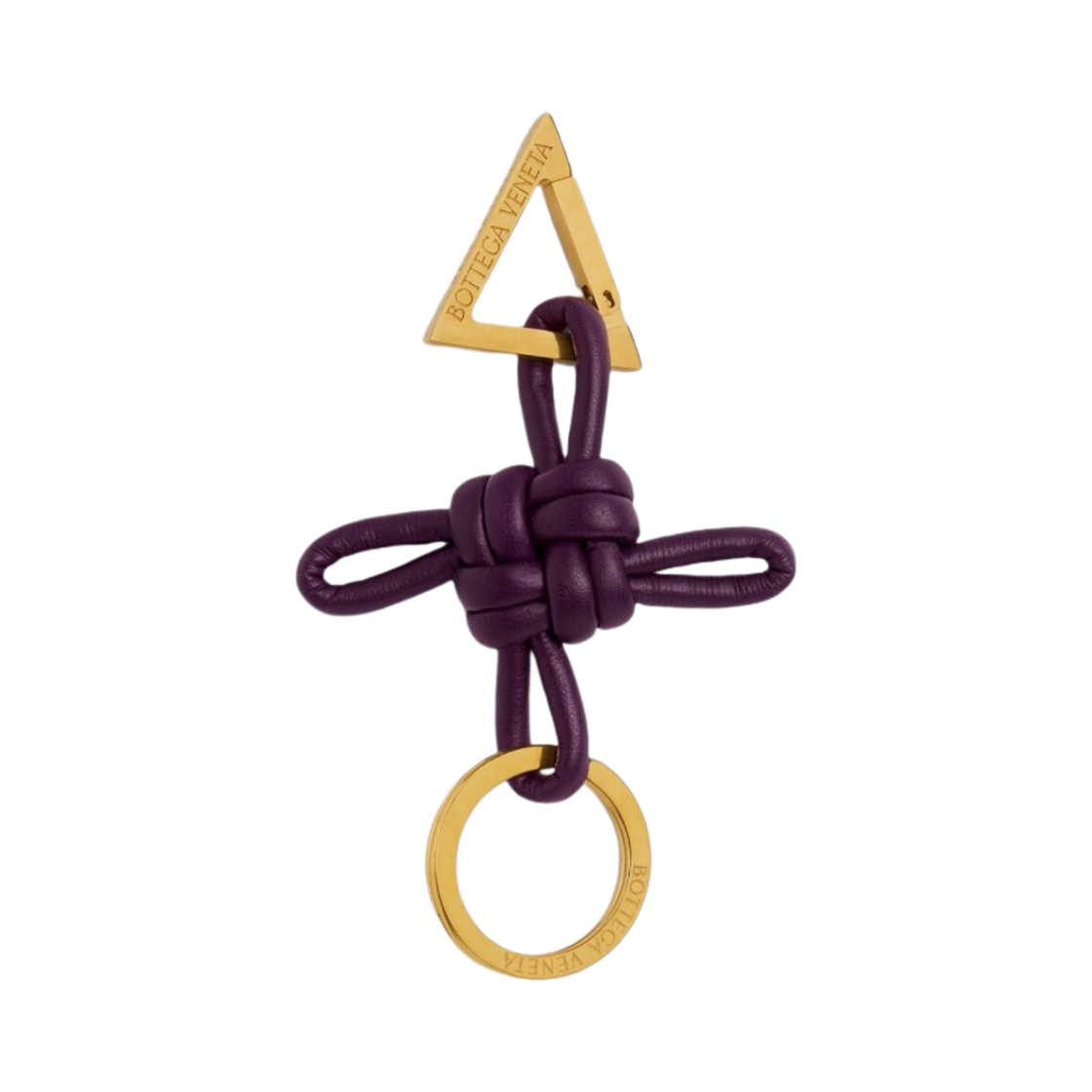 보테가 베네타 트라이앵글 키링 다크 미스틱(Bottega Veneta Triangle Keyring Dark Mystic) - 1