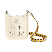 Hermes Evelyne 16 Amazone Bag Clemence & Palladium Nata Citron Rouge H Mauve