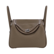 Hermes Lindy 26 Bag Clemence & Palladium Etoupe