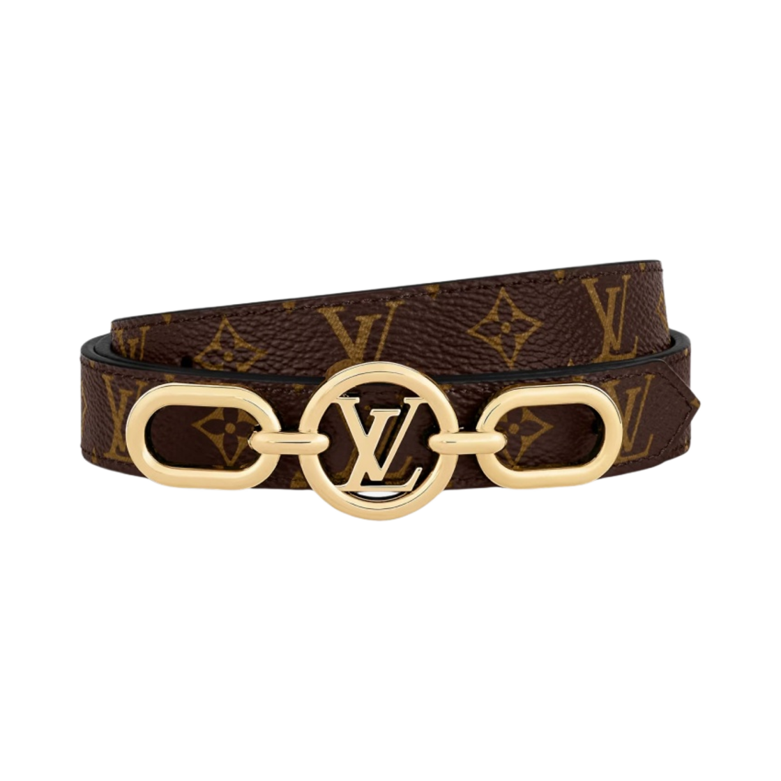 (W) 루이비통 LV 서클 프라임 20MM 리버서블 벨트 모노그램 블랙((W) Louis Vuitton LV Circle Prime 20MM Reversible Belt Monogram Black) - 2