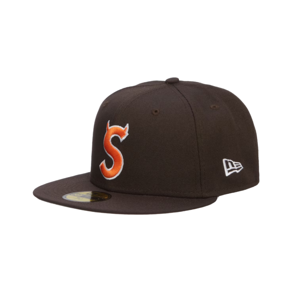 슈프림 S 로고 뉴에라 브라운 - 22FW