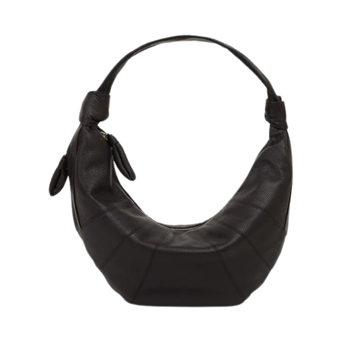 BG0071-LL0018-490 Lemaire Fortune Croissant Bag Soft Grained Leather Dark Chocolate