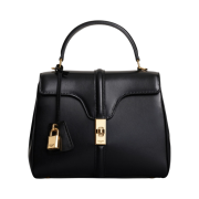 Celine Small 16 Bag in Satinated Calfskin Black