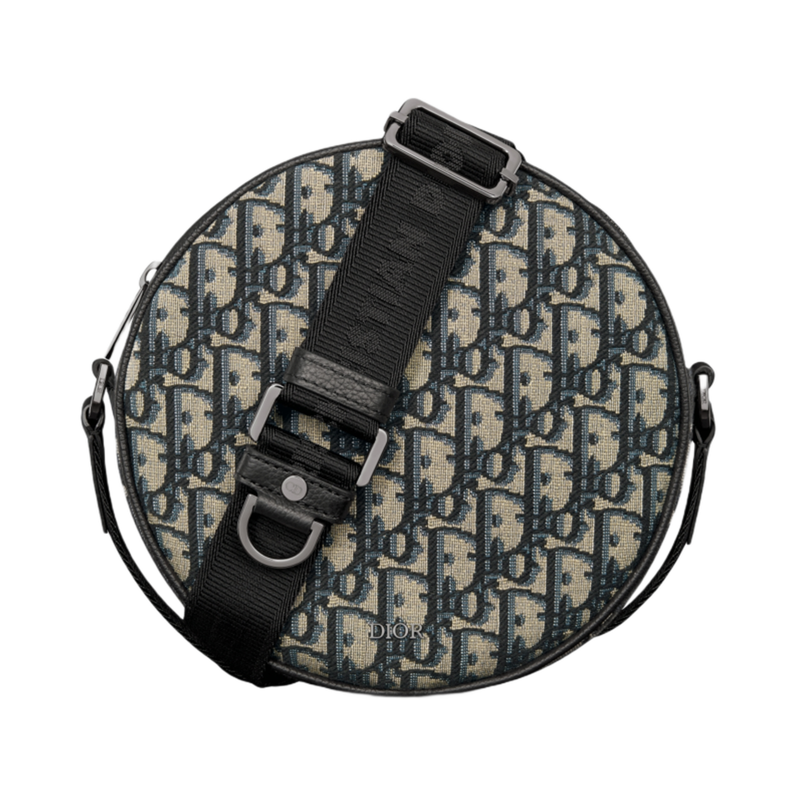 디올 요요 지퍼 메신저 백 디올 오블리크 자카드 그레인드 카프스킨 베이지 블랙(Dior Yoyo Zipped Messenger Bag Dior Oblique Jacquard with Grained Calfskin Beige Black) - 1