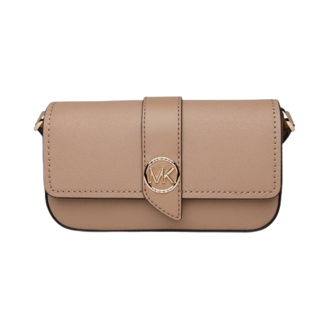 32S3GGRC1L222 Michael Kors Greenwich Extra Small Saffiano Leather Sling Crossbody Bag Camel
