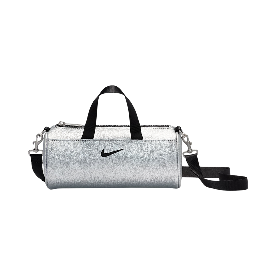 HV1894-095 Nike Clash Mini Barrel Bag 3L Metallic Silver Black