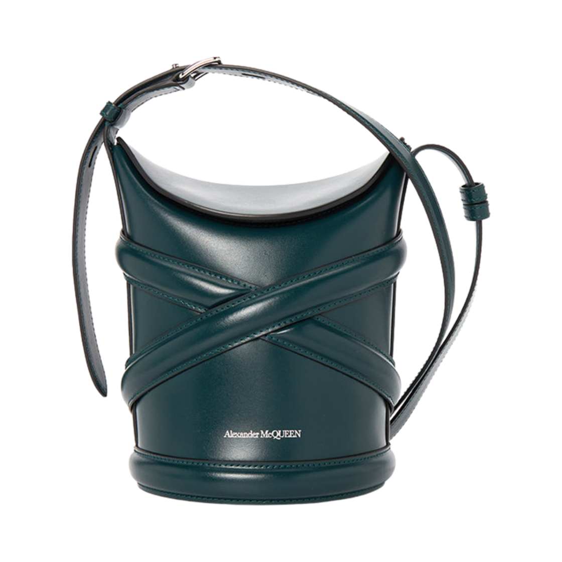 6564671YB423108 Alexander McQueen Curve Bag Green