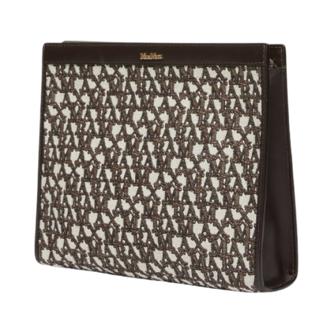 막스마라 코튼 미디움 클러치백 브라운(Max Mara Cotton Medium Clutch Bag Brown) - 2