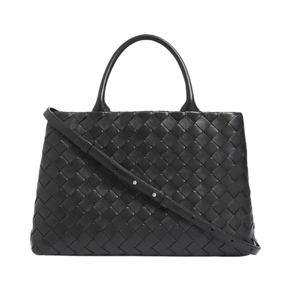 보테가 베네타 인트레치아토 토트백 블랙(Bottega Veneta Intrecciato Tote Bag Black) - 1