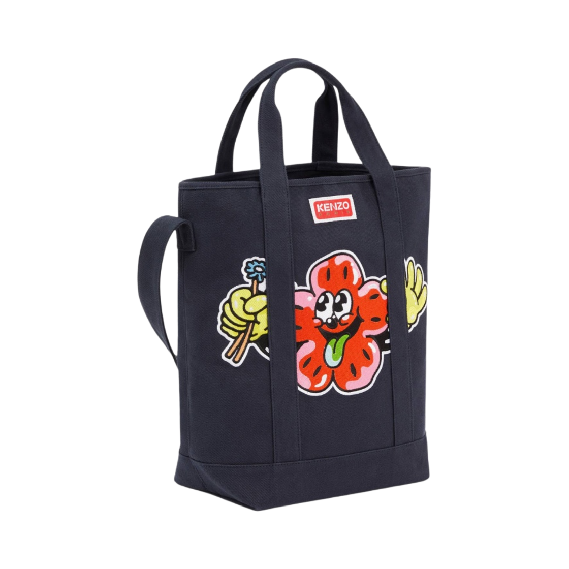 FD55SA901F34-76 Kenzo Boke Boy Tote Bag with Strap Navy Blue