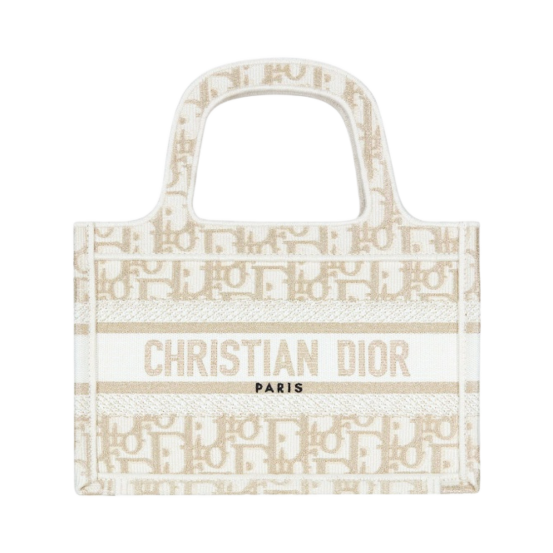 디올 미니 북 토트백 골드 디올 오블리크 자수