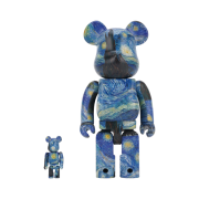 Bearbrick x MoMA Vincent van Gogh The Starry Night 100% & 400% Set