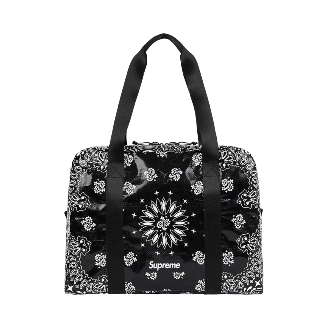 슈프림 반다나 타프 스몰 더플백 블랙 - 21SS