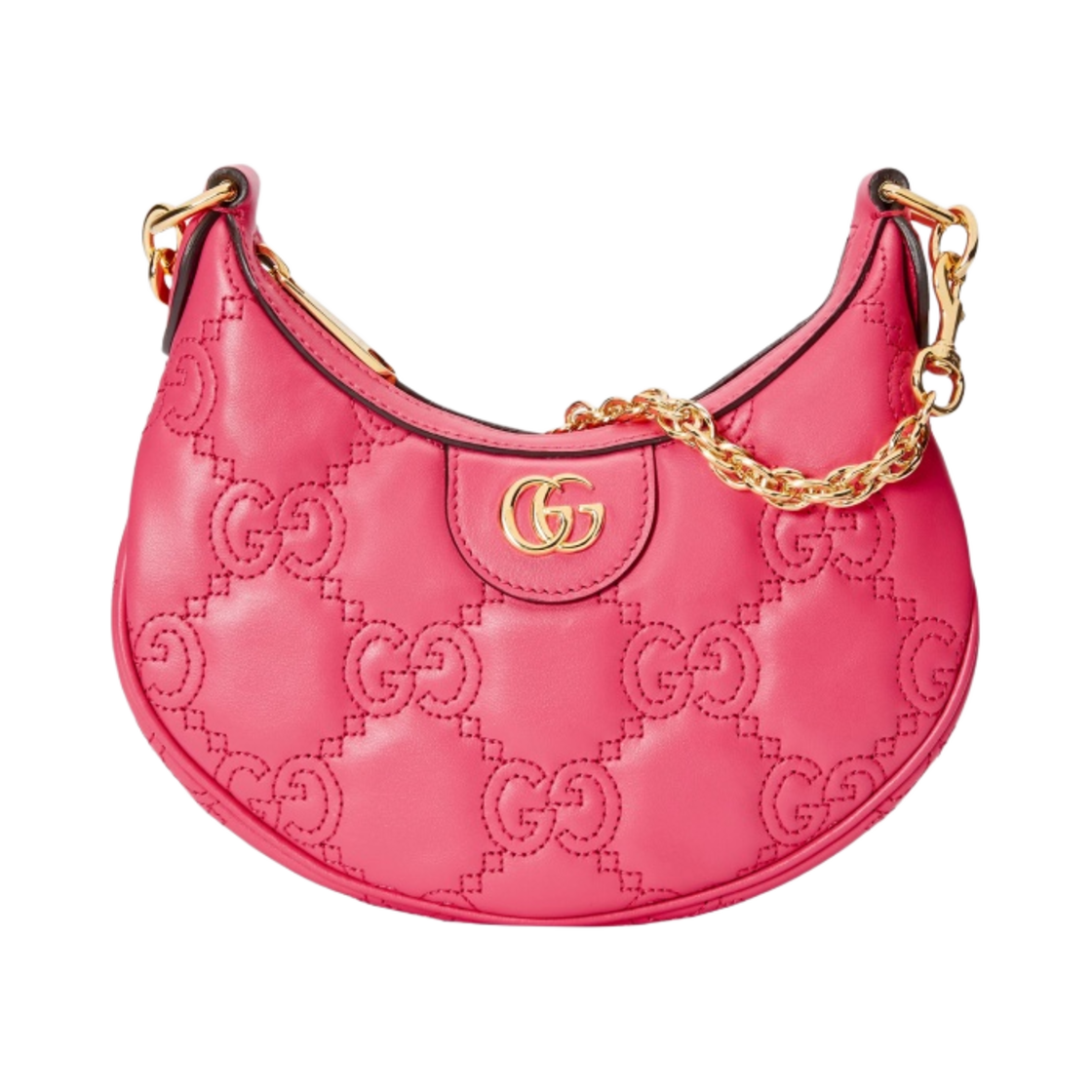 구찌 GG 마틀라세 미니백 핑크 레더(Gucci GG Matelasse Mini Bag Pink Leather) - 1