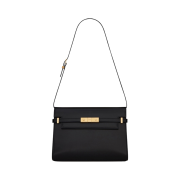 Saint Laurent Manhattan Medium Shoulder Bag in Box Saint Laurent Leather Black