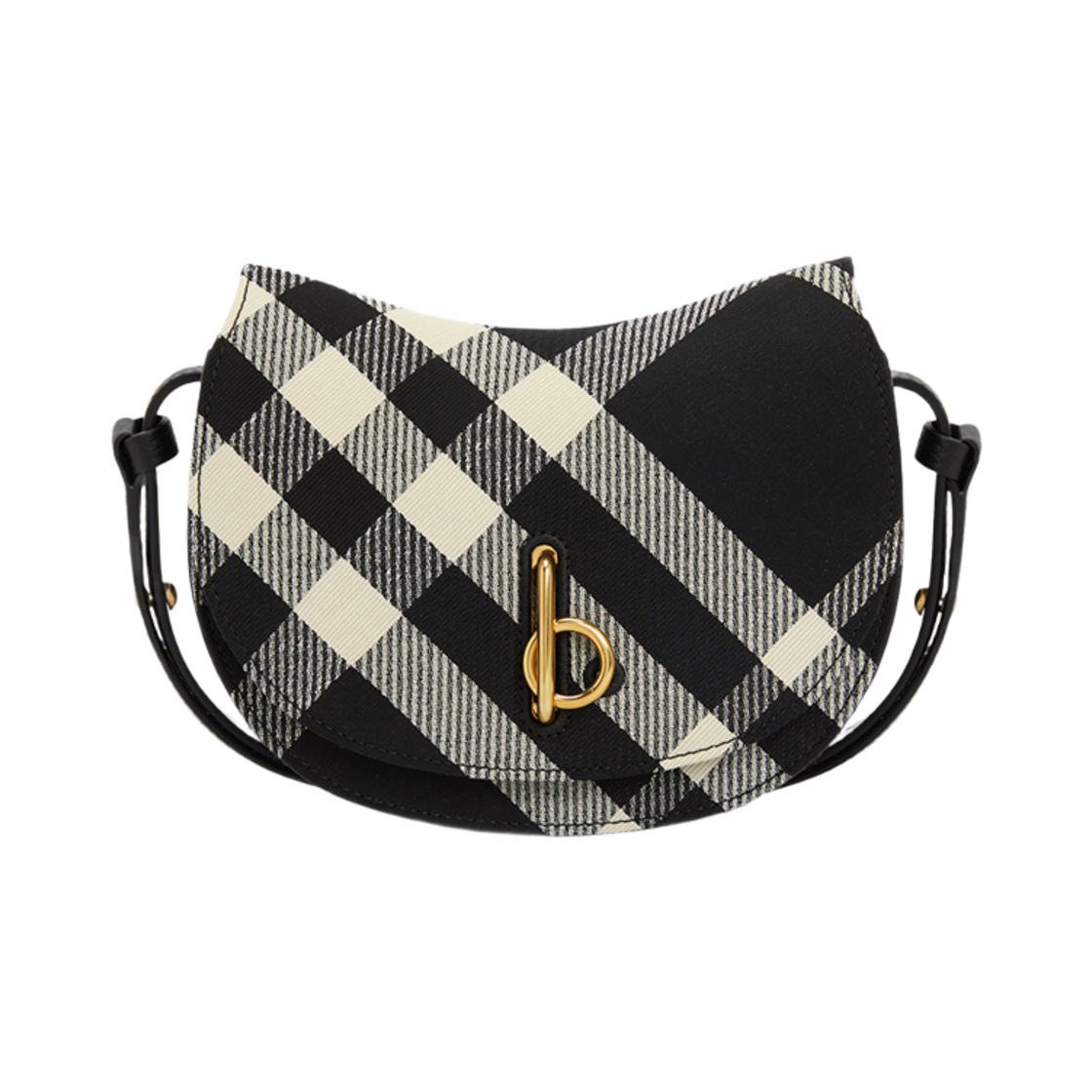8093106 Burberry Rocking Horse Jacquard Mini Bag Black