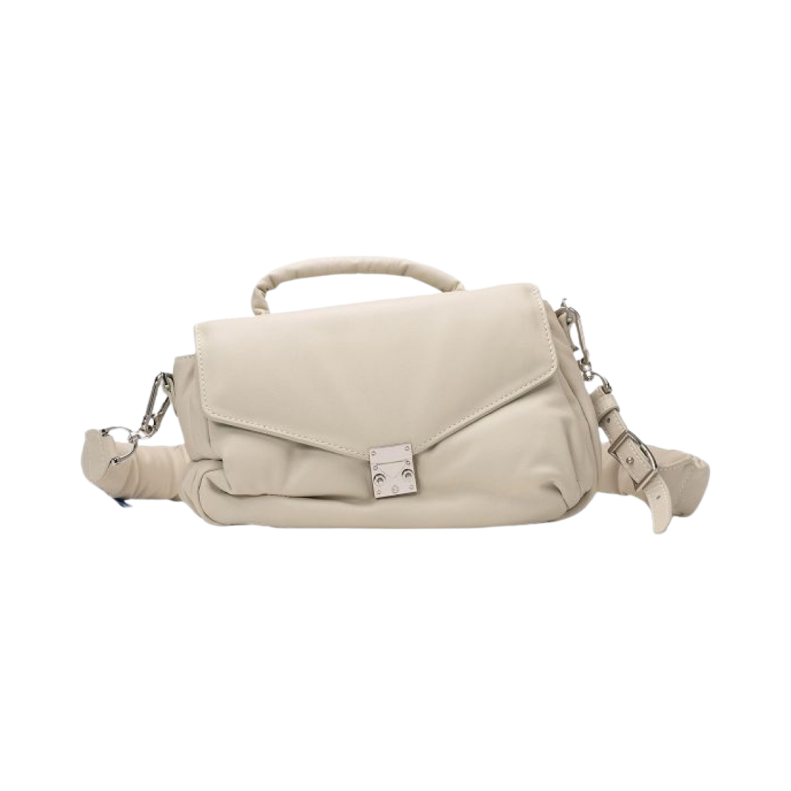 A11BG702-WHITE Maison Mihara Yasuhiro Puffer Shoulder Bag White
