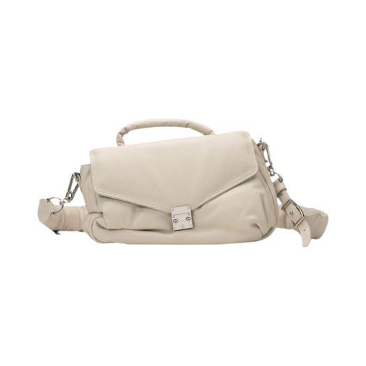A11BG702-WHITE Maison Mihara Yasuhiro Puffer Shoulder Bag White