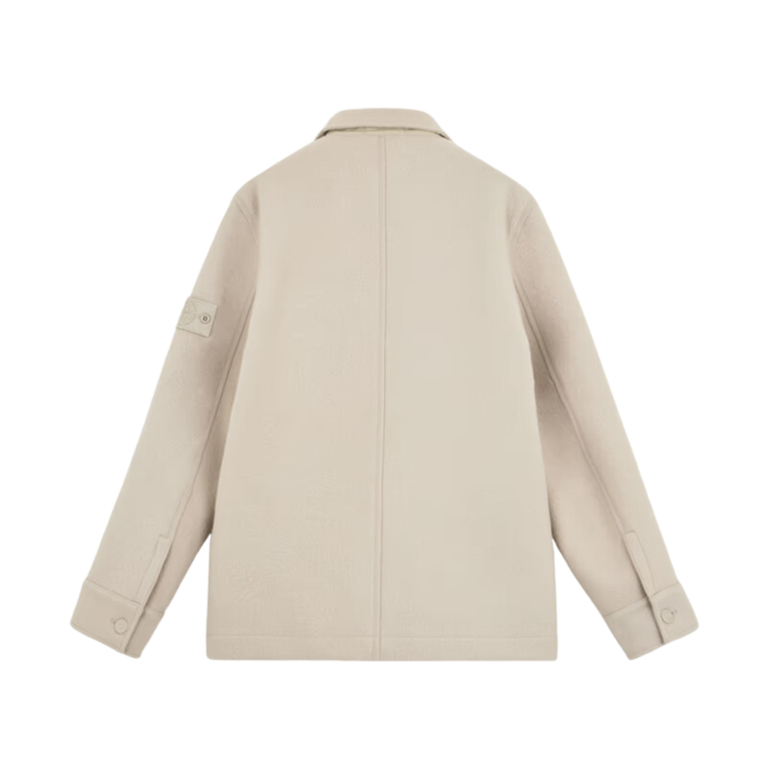 스톤 아일랜드 455F5 고스트 헤비 멜튼 소프트 자켓 위드 포켓 베이지 - 24FW(Stone Island 455F5 Ghost Heavy Melton Soft Jacket with Pockets Beige - 24FW) - 2