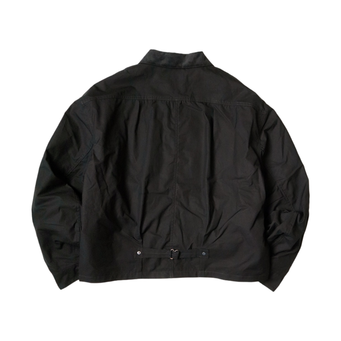 캐피탈 코튼 오일 코팅 T-백 드리즐러 자켓 블랙(Kapital Cotton Oil Coating T-Back Drizzler Jacket Black) - 2