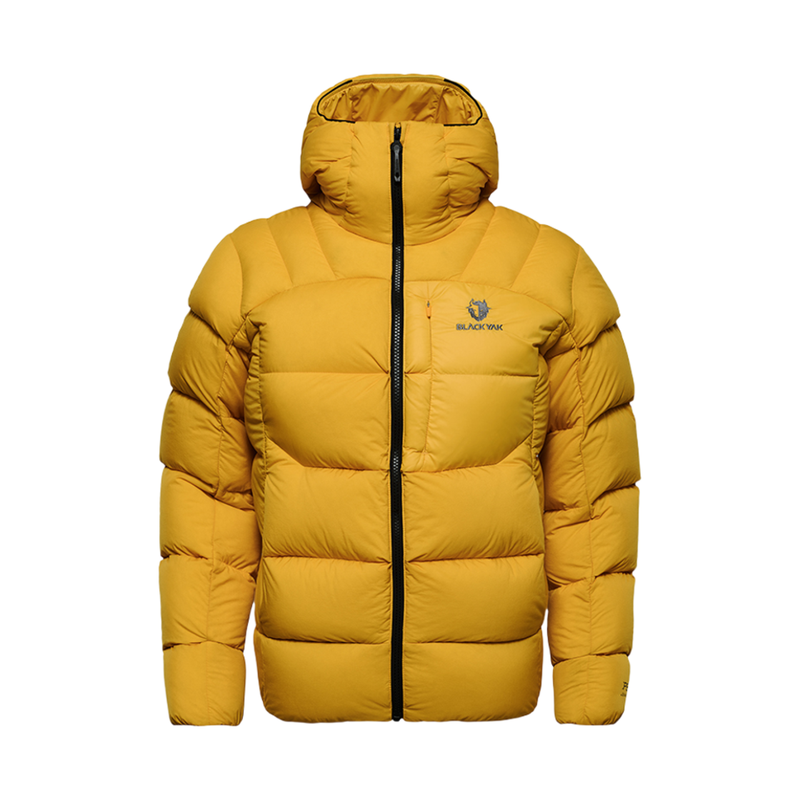 1BYPAW4019YD Black Yak D Baron Middle Down Jacket Yellow Deep
