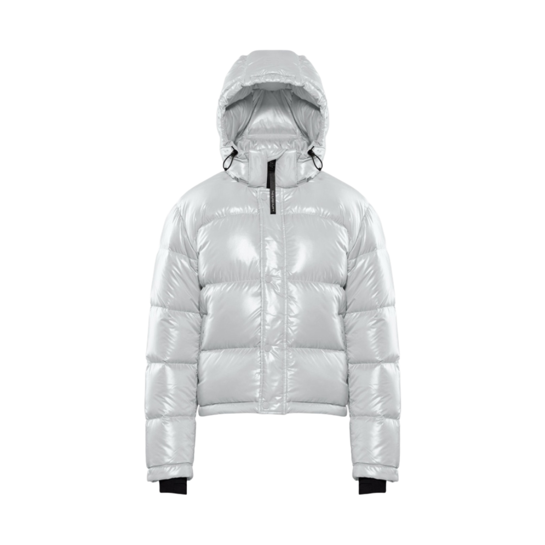 84573 (W) Aritzia The Super Puff Shorty Cropped Goose Down Puffer Jacket Pearl Grey