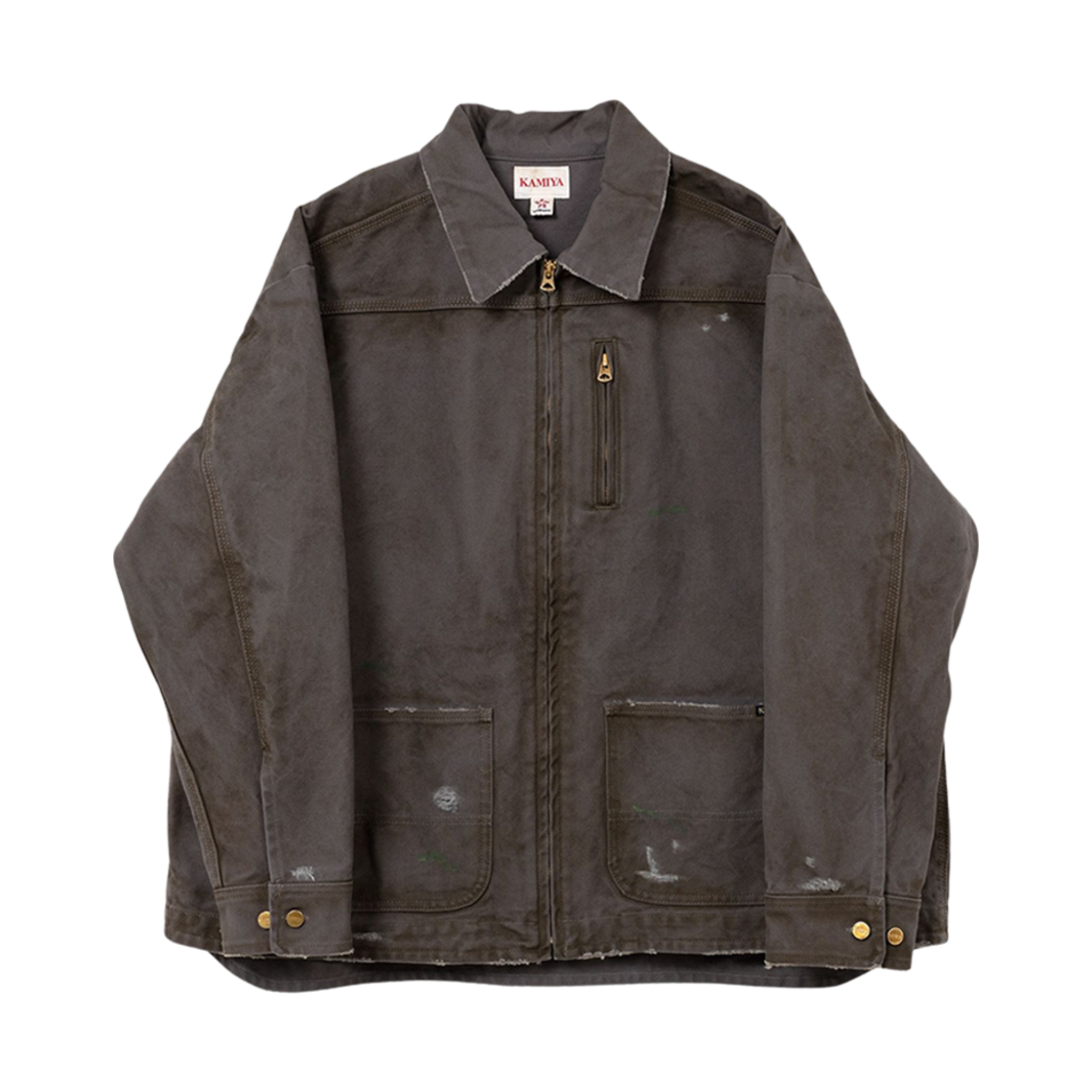 카미야 보로 덕 자켓 그레이(Kamiya Boro Duck Jacket Gray)