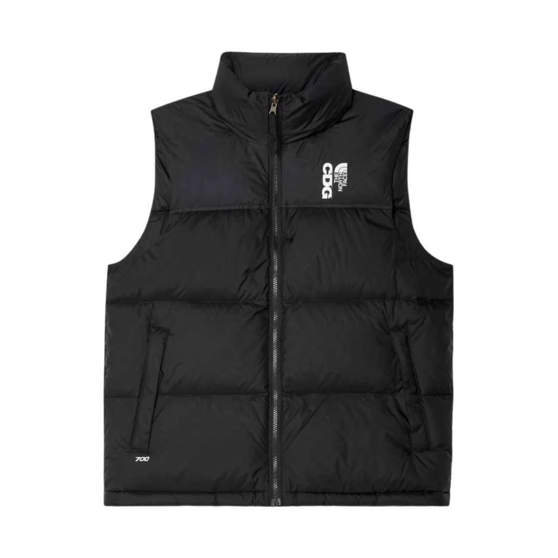 CDG x 노스페이스 눕시 베스트 블랙(CDG x The North Face Nuptse Vest Black)
