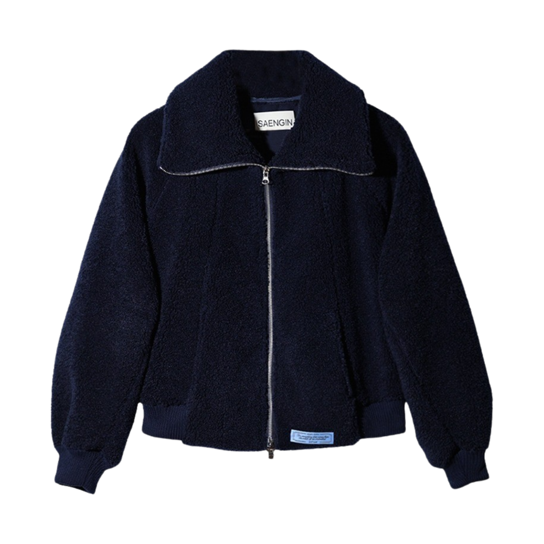 23WTOT003 Saenginstudios Saengin Fleece 2Way Zip Up Jacket Navy