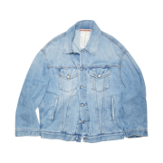 Acne Studios Loose Fit Denim Jacket Light Blue