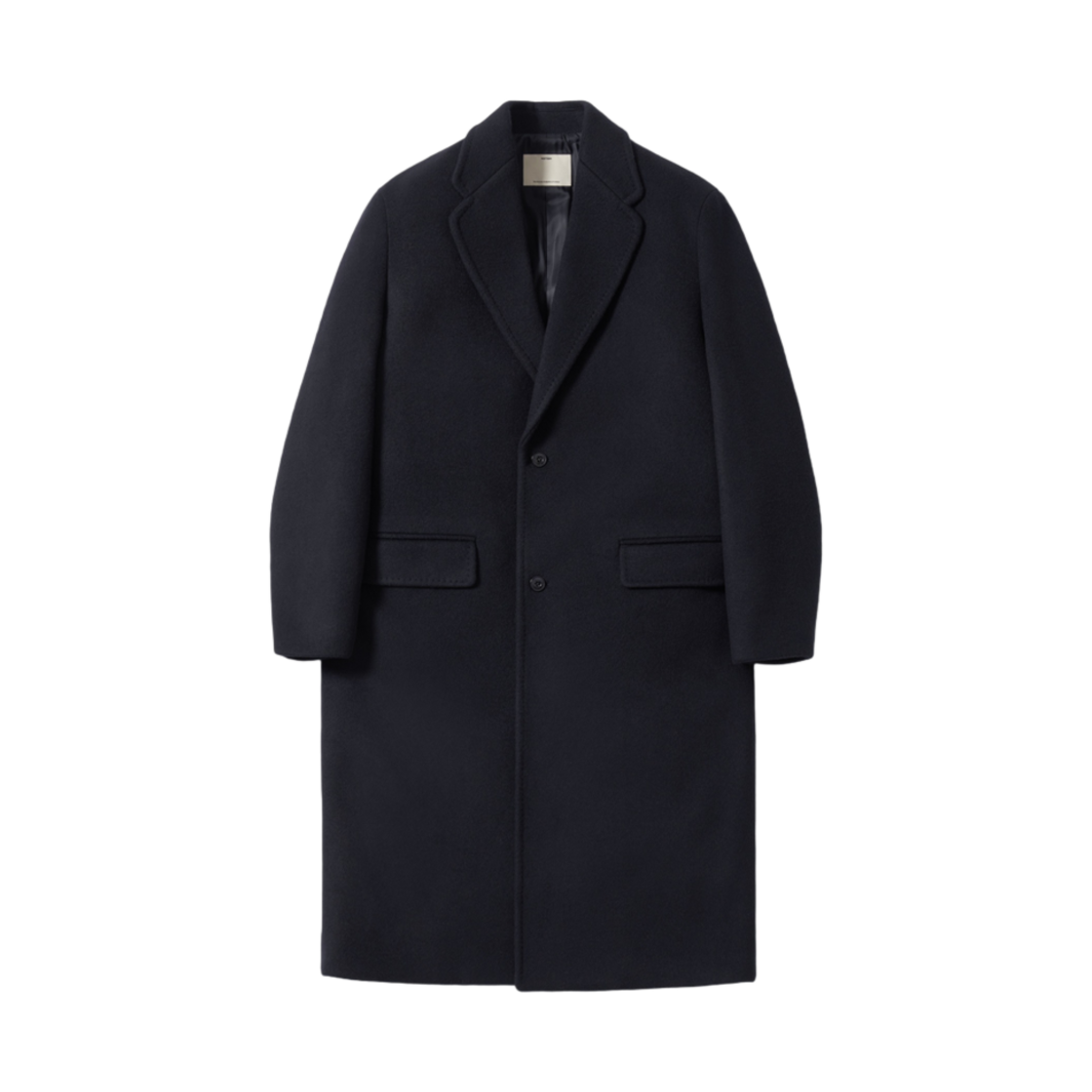 포터리 멜튼 울 싱글 브레스티드 코트 다크 네이비(Pottery Melton Wool Single Breasted Coat Dark Navy)