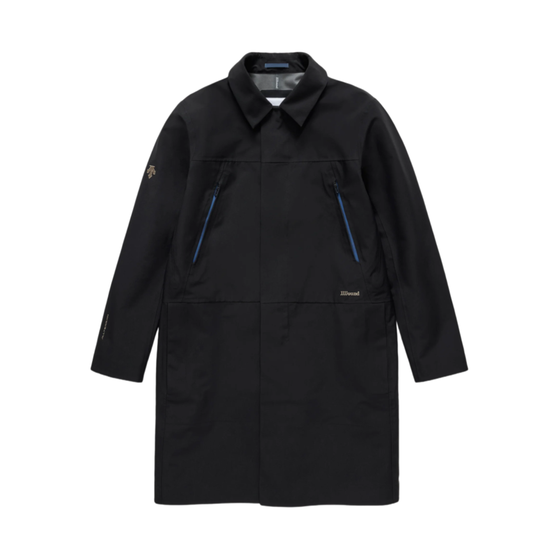 데상트 얼터레인 x JJJ자운드 하드쉘 롱 코트 블랙(Descente Allterrain x JJJJound Hardshell Long Coat Black)