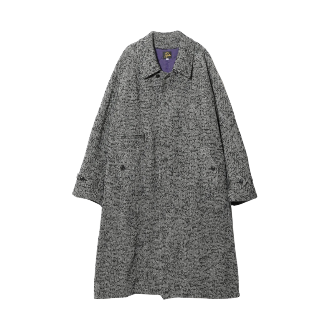 니들스 발칼라 코트 W/PE/R/N 트위드 헤링본
