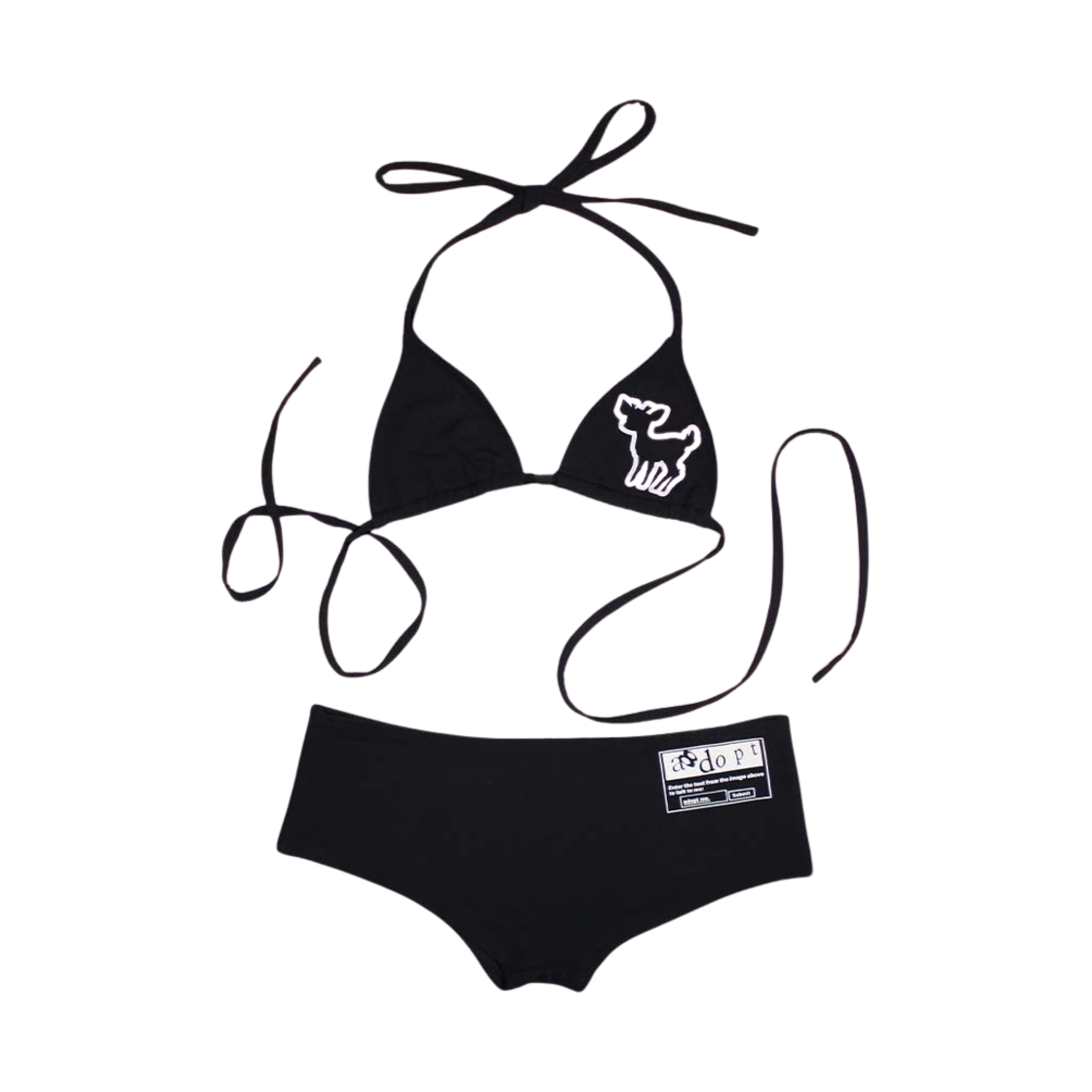 bonnae-079 [KREAM 단독] Bonnae Women Graphic Bikini Black - 대표 이미지 #1