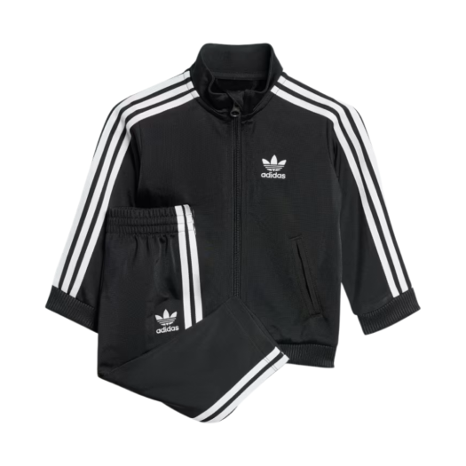(Kids) Adidas Adicolor Firebird Tracksuit  Black - KR Sizing