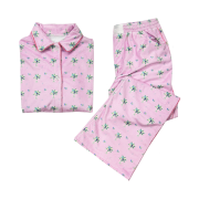 Foli Women Fluffy PJ Set Flower