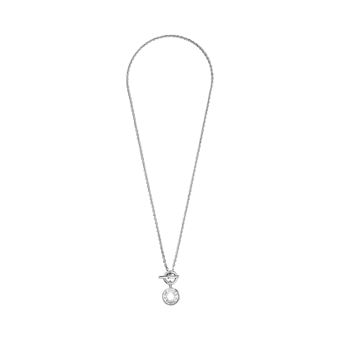 (W) 에르메스 클로 드 쉘 아뮬레뜨 펜던트 스털링 실버((W) Hermes Clou de Selle Amulettes Pendant Sterling Silver)