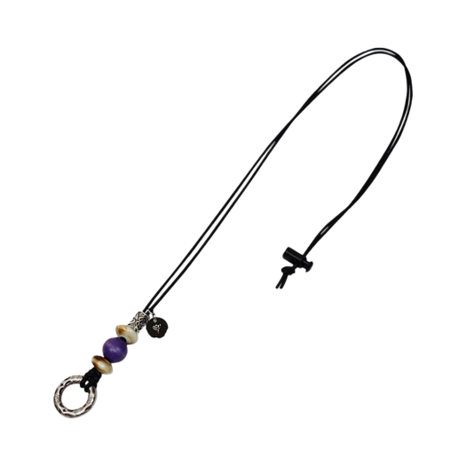 YPA24AWNE001PP Youche AR O-Ring Necklace 001 Purple