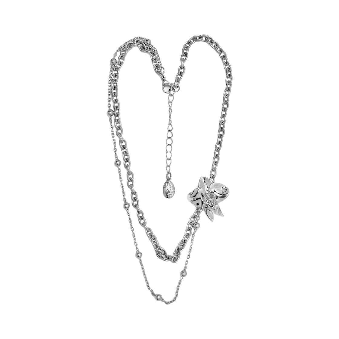 ★韓国大人気★【kashiko】Layered Orchid Necklace 카시코 x 센티멍 레이어드 오키드 네클리스 | Kashiko | KREAM