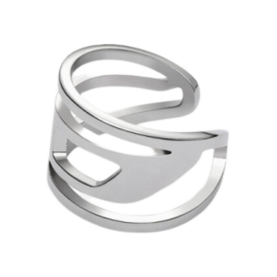 디젤 Dx1532 스테인리스 스틸 이어 커프 실버(Diesel Dx1532 Stainless Steel Ear Cuff Silver) - 2