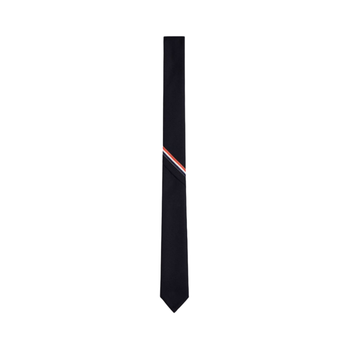 톰브라운 RWB 셀비지 스트라이프 클래식 타이 네이비(Thom Browne Classic Tie with RWB Selvedge Stripe Navy)