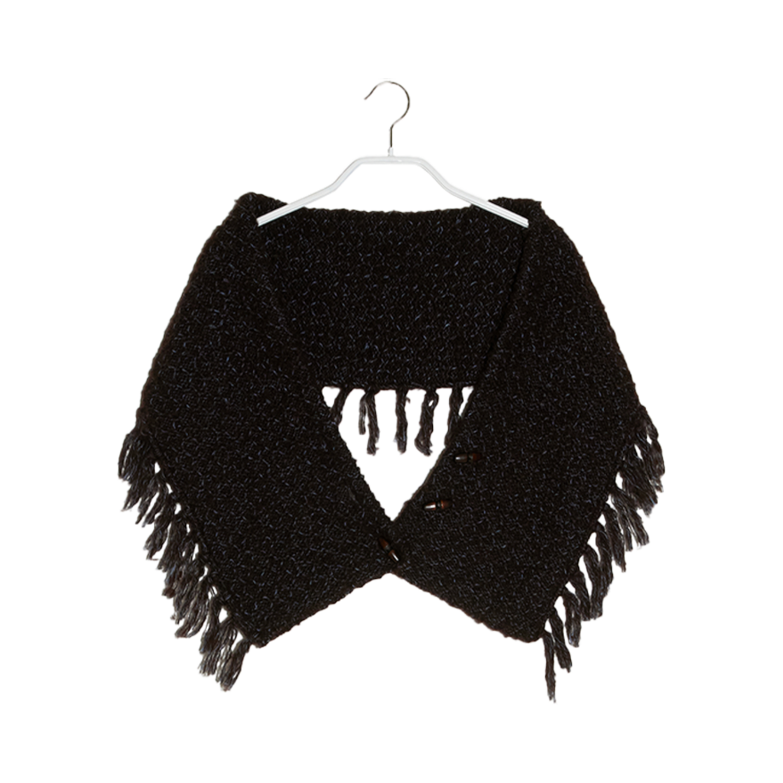 BDWTACC002BR En Or Women Fringe Shawl Muffler Brown