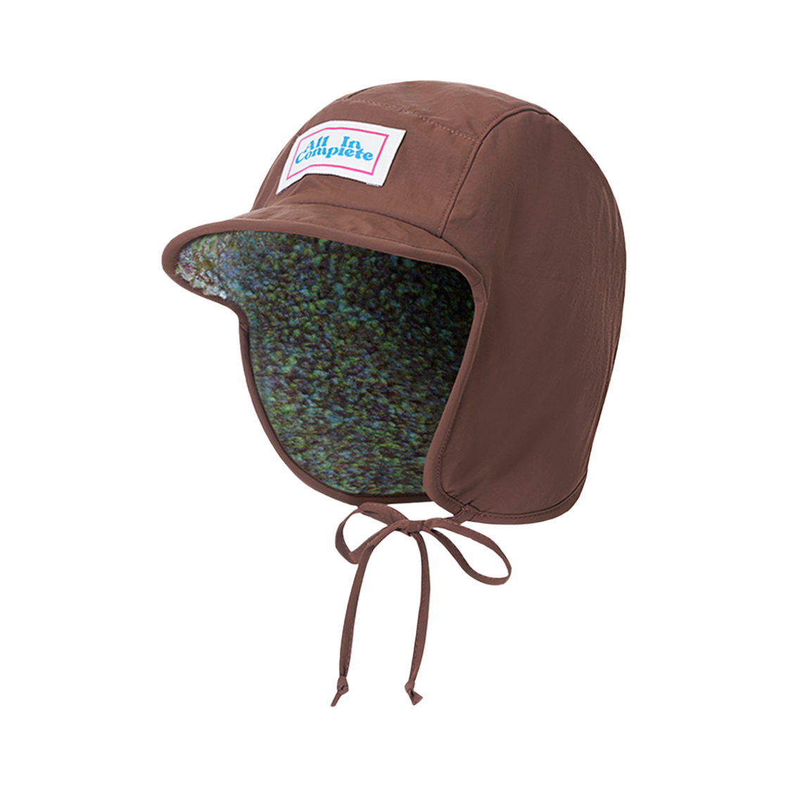 24FWSTRTH-BR Allincomplete Sprinkle Teddy Reversible Trooper Hat Brown