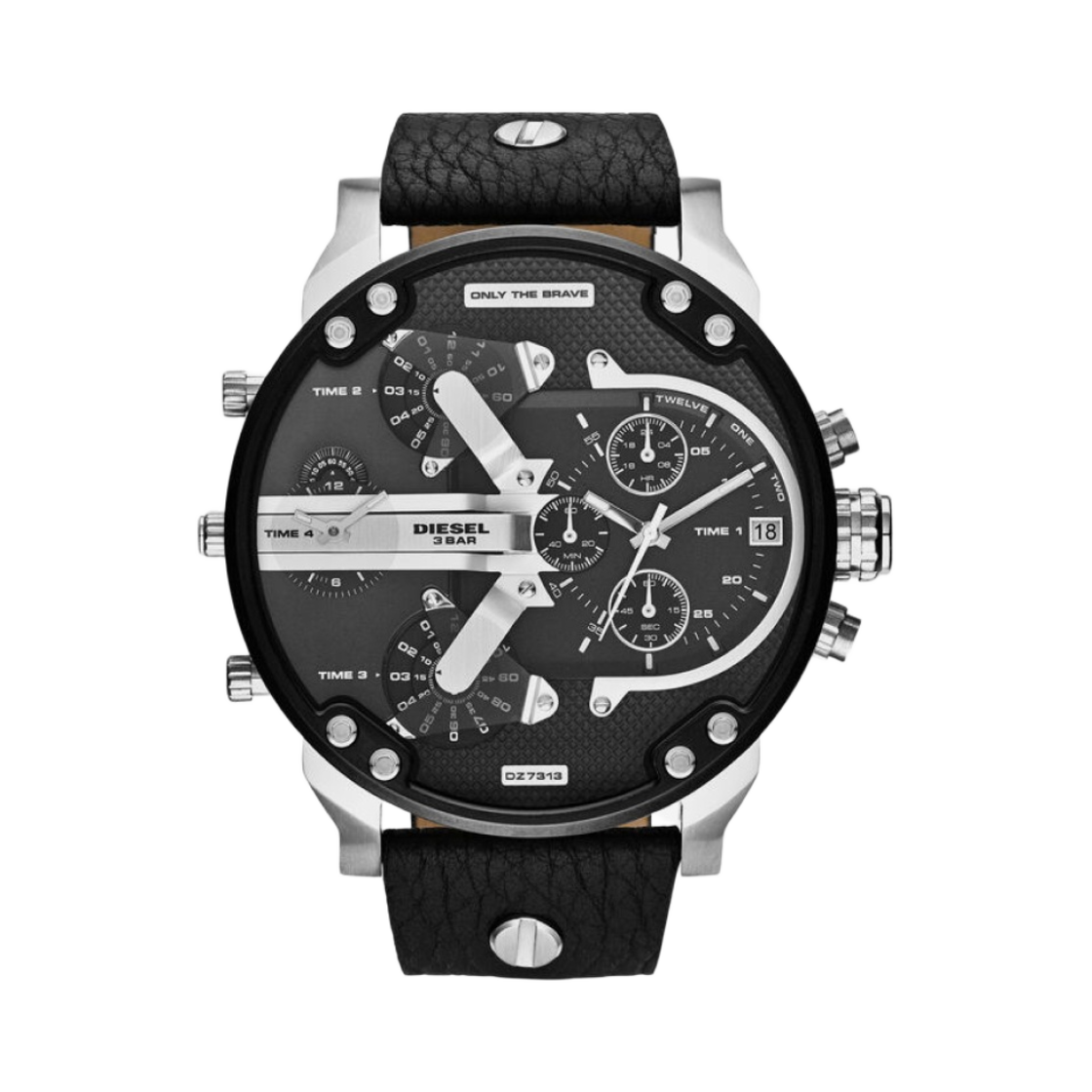 DZ7313 Diesel DZ7313 Mr. Daddy 2.0 Multifunction 57mm Leather Black