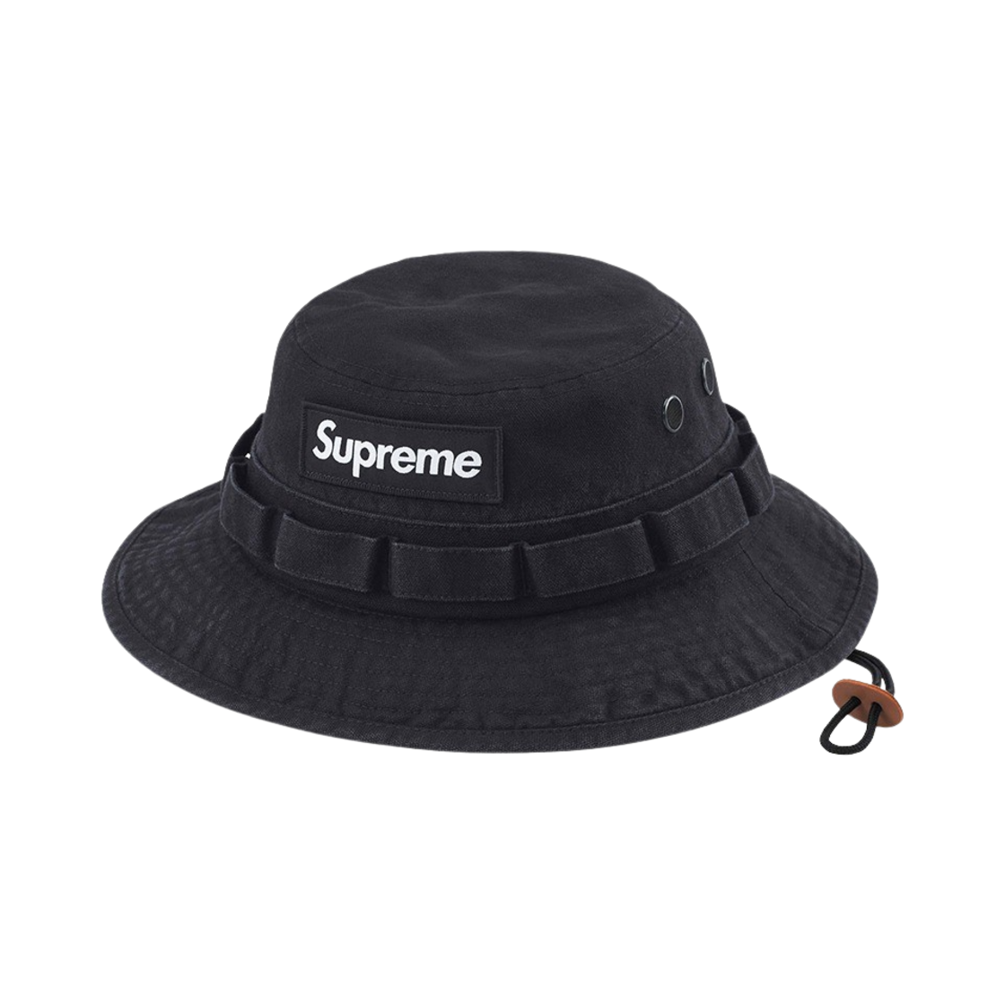 KM4AHTKSP50BK Supreme Washed Canvas Boonie Black - 24SS