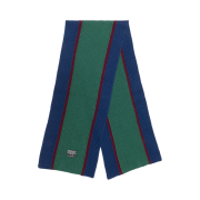 Stussy x Denim Tears Knitted Stripe Scarf Green