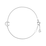 (W) Chanel Coco Bracelet Quilted Motif & 18K White Gold