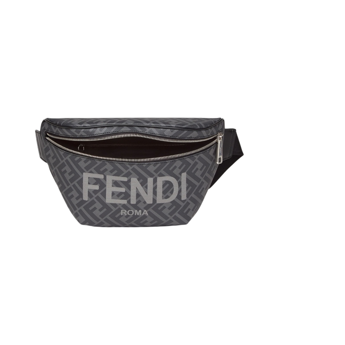 펜디 벨트백 FF 패브릭 블랙(Fendi Belt Bag FF Fabric Black) - 2