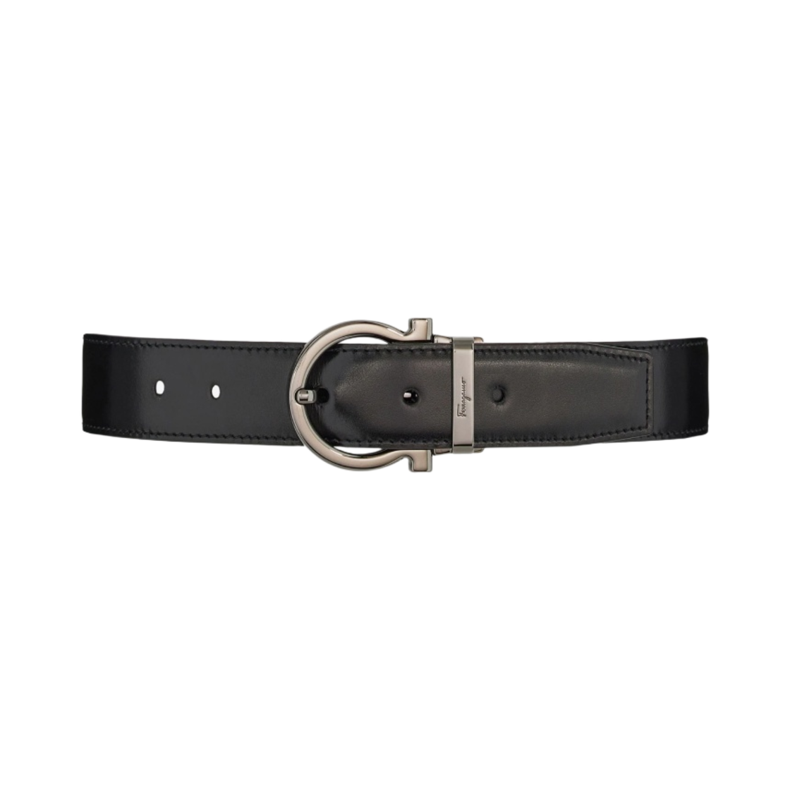 페라가모 리버시블 어드저스터블 간치니 벨트 블랙(Ferragamo Reversible Adjustable Gancini Belt Black) - 1
